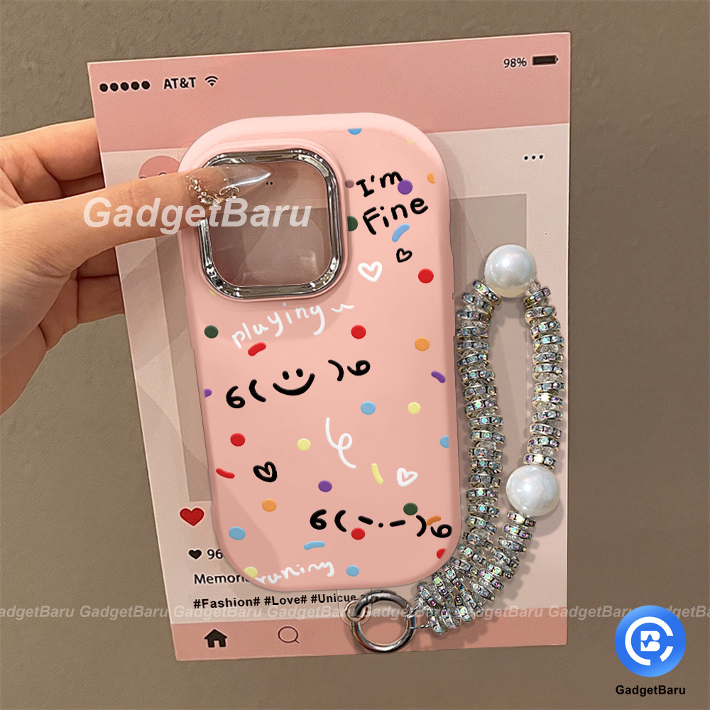 HP Simple smiley Faceเคสโทรศัพท์ที่มีสีสันPolka DotซิลิโคนสําหรับXiaomi Redmi9 9a 9at 9Asports 9c 9C