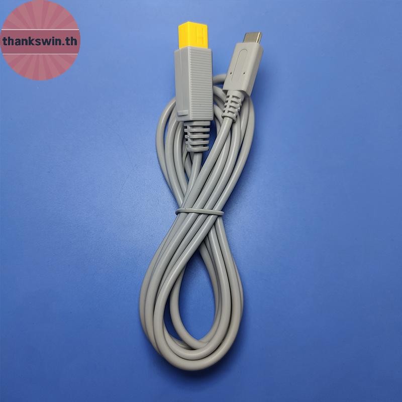 Thankswin 1 ชิ้น 2 เมตรสีเทาสําหรับ WII สําหรับ WII U โฮสต์ PD สายไฟสายชาร์จสายไฟอุปกรณ์ซ่อม th