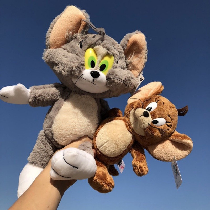 ตุ๊กตา Tom and Jerry น่ารัก แมวเมาส์ แร็กดอลล์ ของขวัญวันเกิดสําหรับเด็ก
