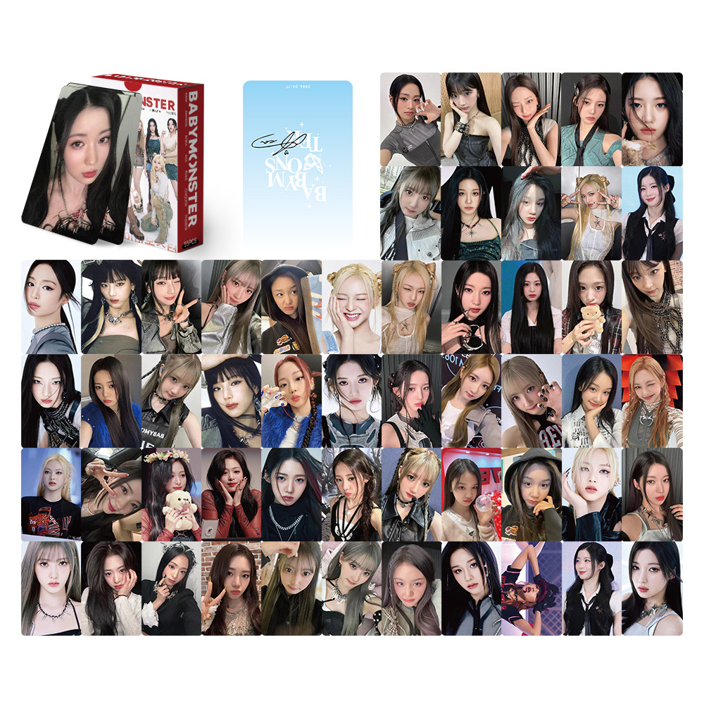 BABYMONSTER Kpop Girls Group Lomo Card 55 ชิ้นแฟนคอลเลกชัน