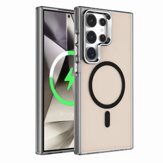 ขอบนิ่ม Magnetic Case TPU สำหรับ Galaxy S24 S25 Ultra S23Ult…