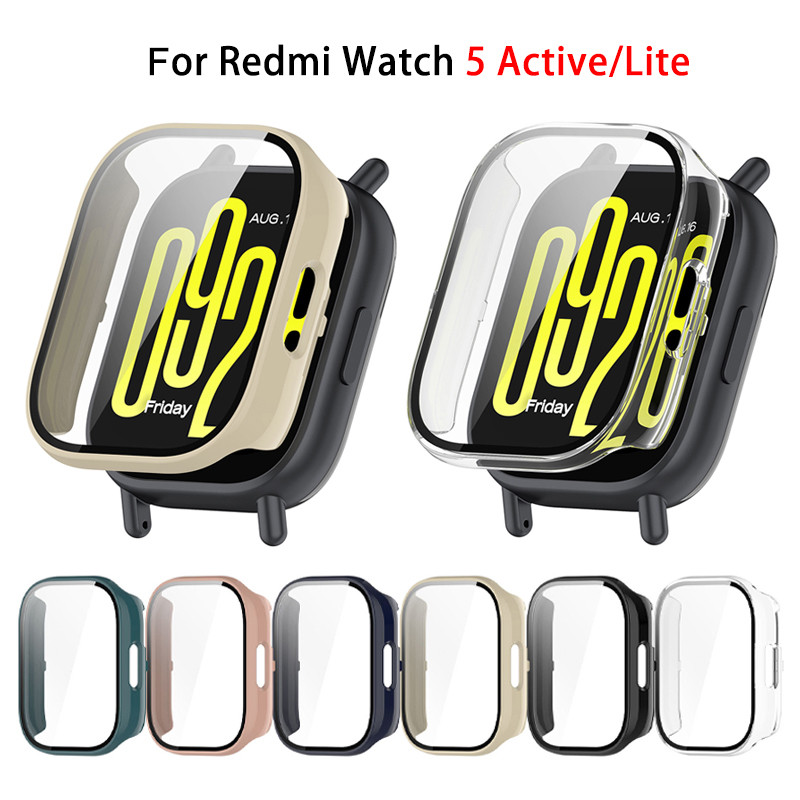 Hard PC เกราะป้องกันฟิล์มนิรภัยสําหรับ Redmi Watch 5 Active Lite