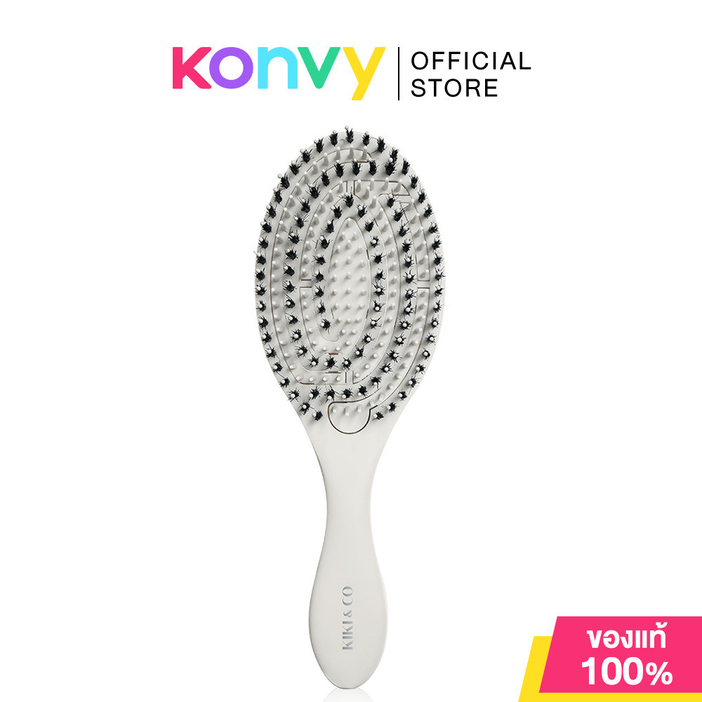 KIKI & CO 2in1 Detachable Comb 1pc หวีขนหมูป่าผสานไนลอน.