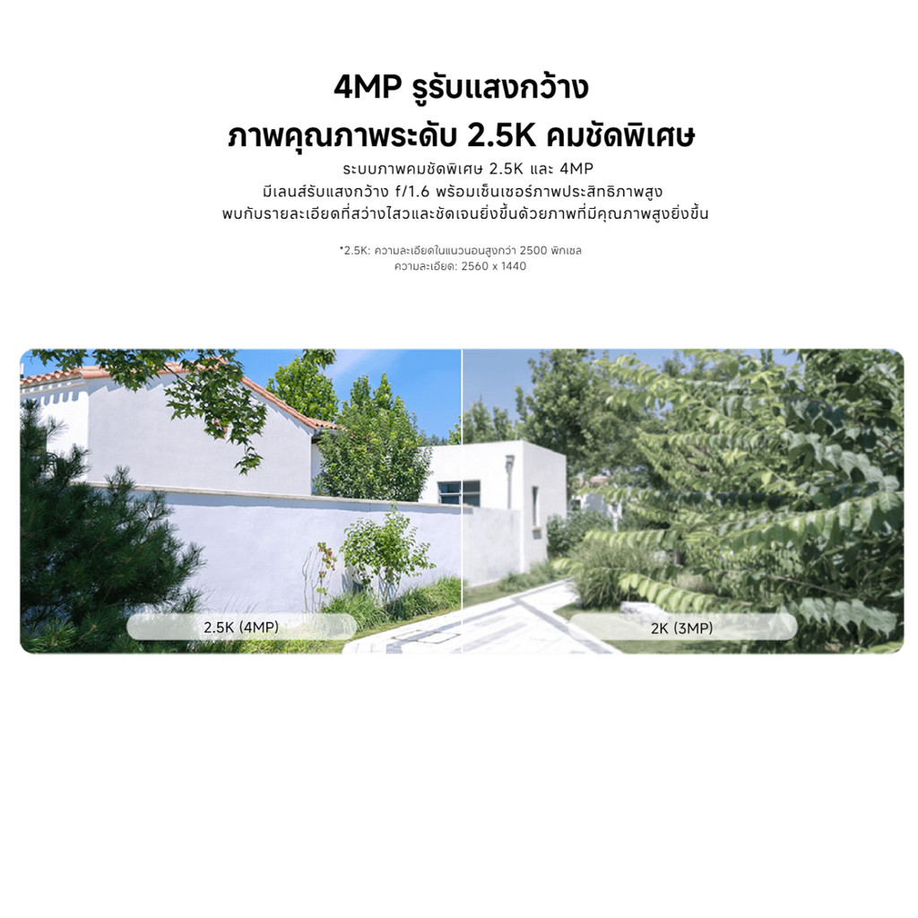 XIAOMI OUTDOOR CAMERA CW400 กล้องวงจรปิดภายนอก กันน้ำ กันฝุ่น ประกันศูนย์ 1 ปี