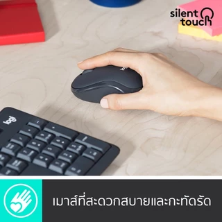 LOGITECH MK295 COMBO WIRELESS MOUSE & KEYBOARD SILENT TOUCH ไร้สาย เสียงเงียบ คีย์ TH/EN