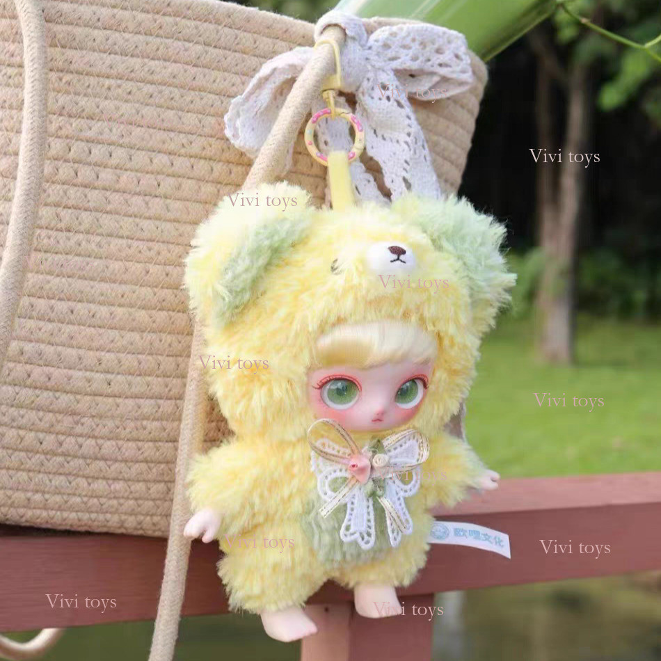 Vivi ของเล่นของแท้ miaojiu ดอกไม้ Miao ปากกาดอกไม้ดิบ Series Plush Mystery BOX อินเทรนด์ Play รูปตุ๊กตากระเป๋าแขวน1206 pkgb