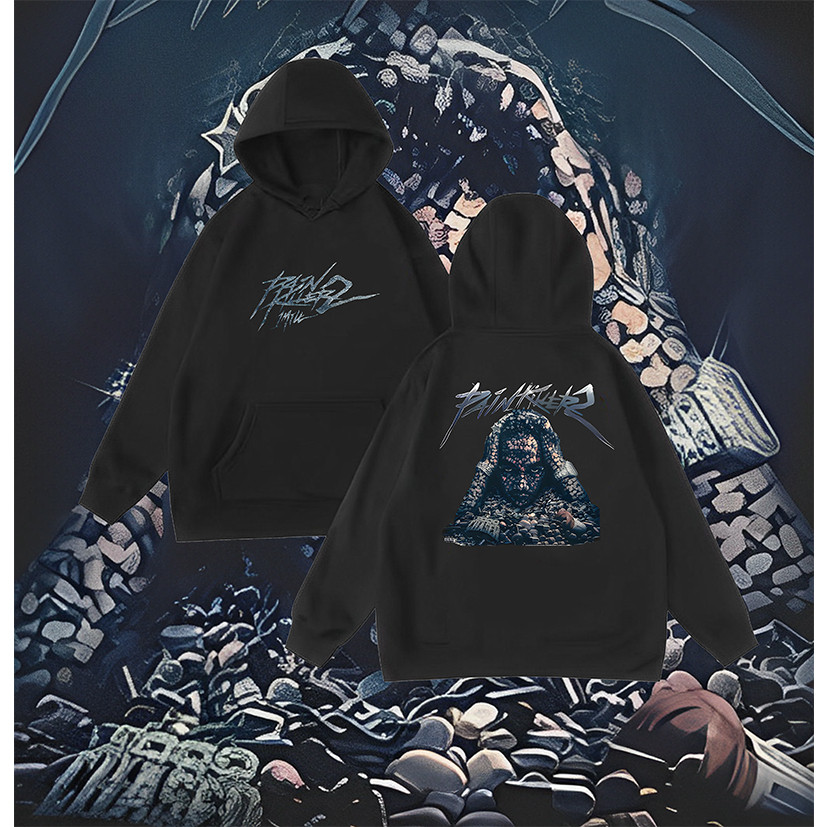 🍒 พร้อมส่ง 🍒 เสื้อกันหนาว Painkiller 2  1mill & 4bang Unisex Hoodie