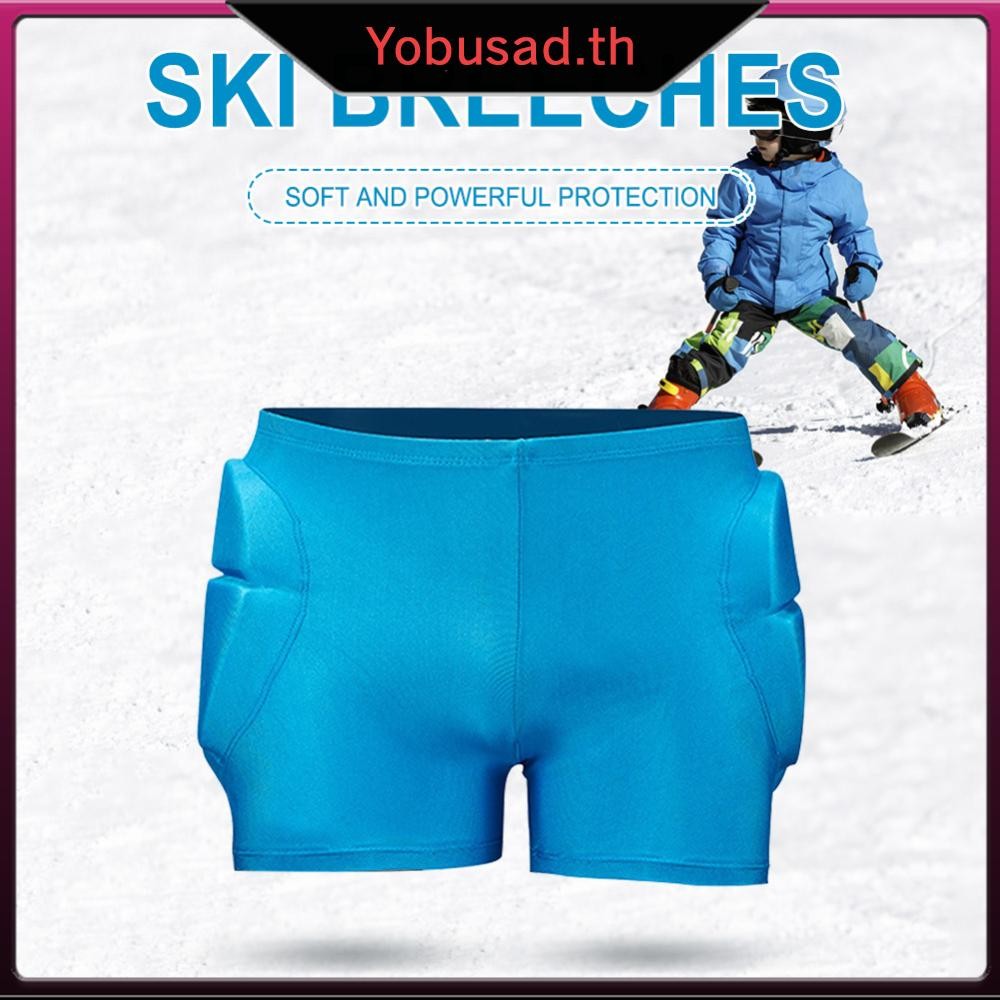 [Yobusad.th] กางเกงขาสั้นป้องกันสะโพกสําหรับเด็กน้ําหนักเบาชุดชั้นในกันกระแทกอุปกรณ์กีฬา