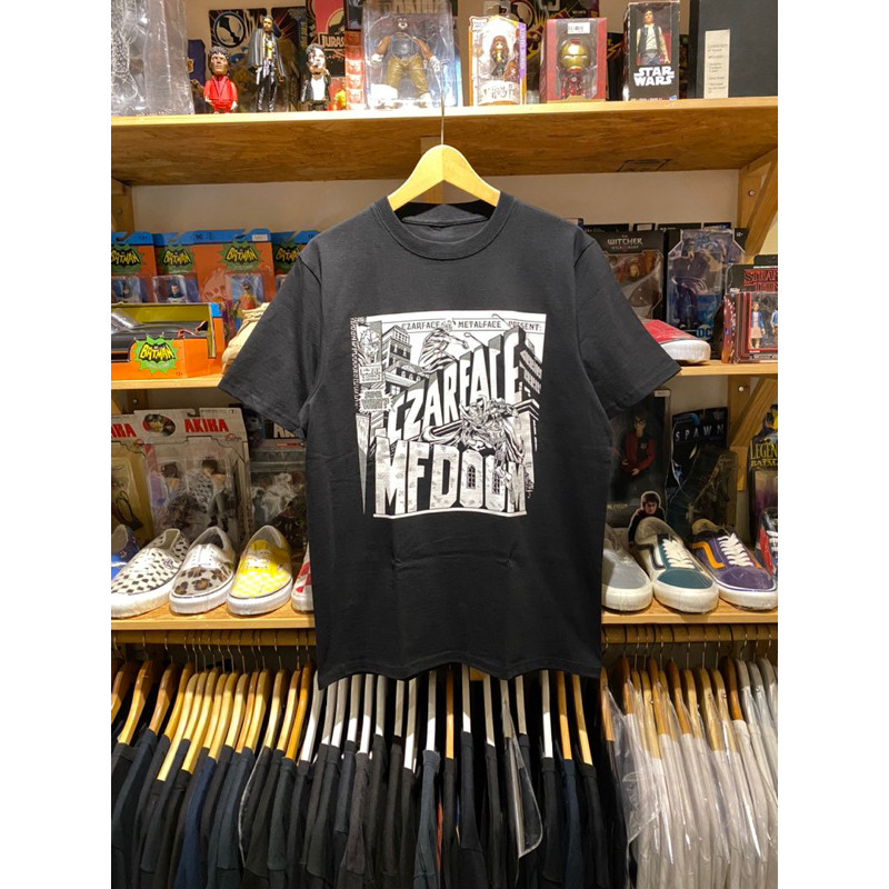 FTF MFDOOM X SZARFACE - SUPER WHAT TSHIRT BLACK tee