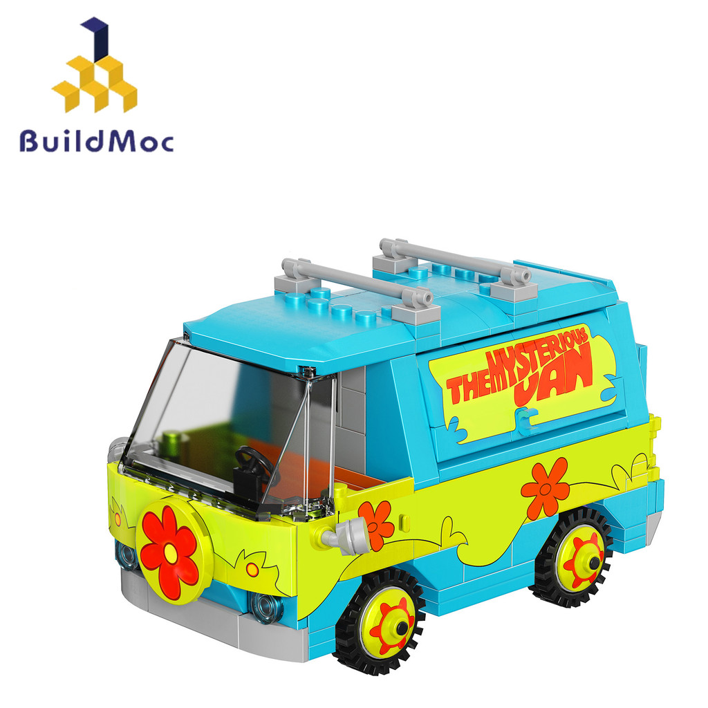 Scooby-doo รถรุ่น Building Blocks ของเล่นเพื่อการศึกษาสําหรับเด็ก DIY ของขวัญ 320 ชิ้นอิฐ Buildmoc