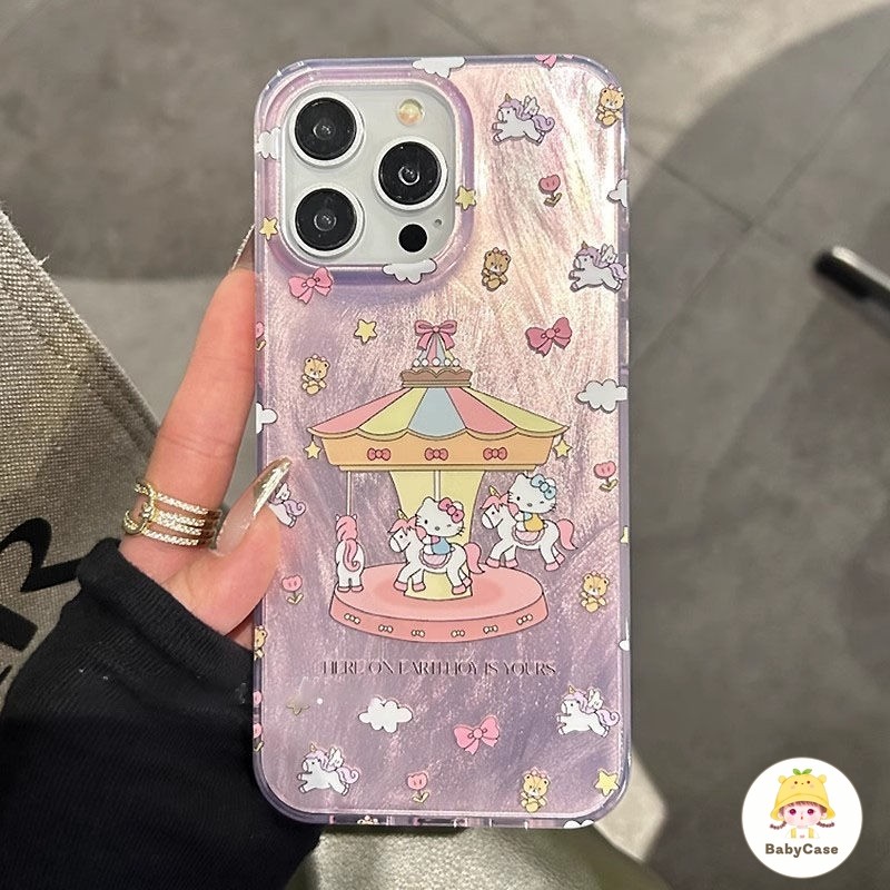 การ์ตูนหวานสวัสดีคิตตี้นุ่ม เคส IPhone 16 13 11 15 Pro Max 7 16 8 14 Plus 12 14 Pro Max 16 11 12 Pro XR XS MAX X SE