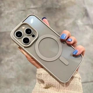 ส่งจากไทย เคส ขอบสี PC ใส สำหรับ ไอโฟน iPhone 17e 16e 16/15/14/13/12/11 Pro Plus Max 15PM 16PM 14PM X Xr Xs Max 045