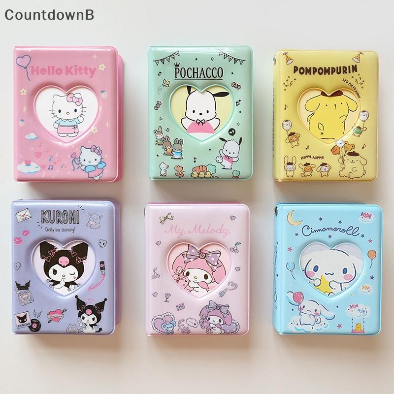 Co Kawaii Sanrio Hello Kitty Card Book อัลบั้มภาพอะนิเมะ Kuromi Melody Cinnamoroll 3 นิ้ว Mini รถบรรทุกการ์ด Binder อะนิเมะเครื่องประดับ A