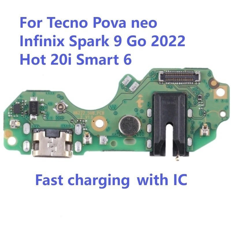 แพรตูดชาร์จ (Charging Port Flex )  สําหรับInfinix Tecno Pova Neo Infinix Spark 9 Go 2022 Hot 20iสมาร์ท 6 HD USB ราคา ถูกที่สุด ดีลบีเคเค แกลเลอรีภาพที่ 3