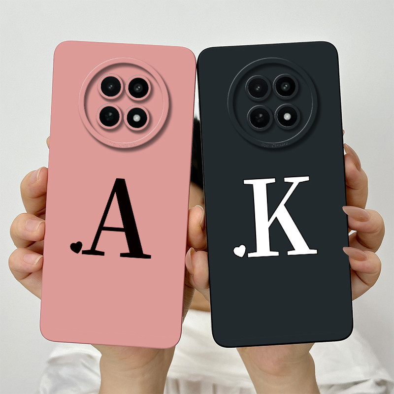 สําหรับrealme 12 12X 5Gน่ารักตัวอักษรเริ่มต้นเลนส์ป้องกันกรณีกันกระแทกRealme12 Realme12Xซิลิโคนอ่อนนุ่มเคสโทรศัพท์