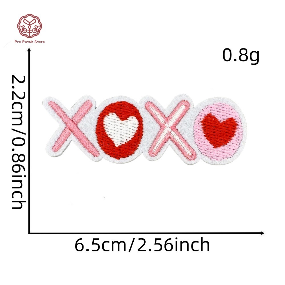 Pro Patch Store สีชมพูวันวาเลนไทน์ Love Series DIY เย็บปักถักร้อยแพทช์สําหรับสติกเกอร์เย็บปักถักร้อยแพทช์สําหรับเสื้อผ้าป้ายสติกเกอร์ - รูปที่ 7