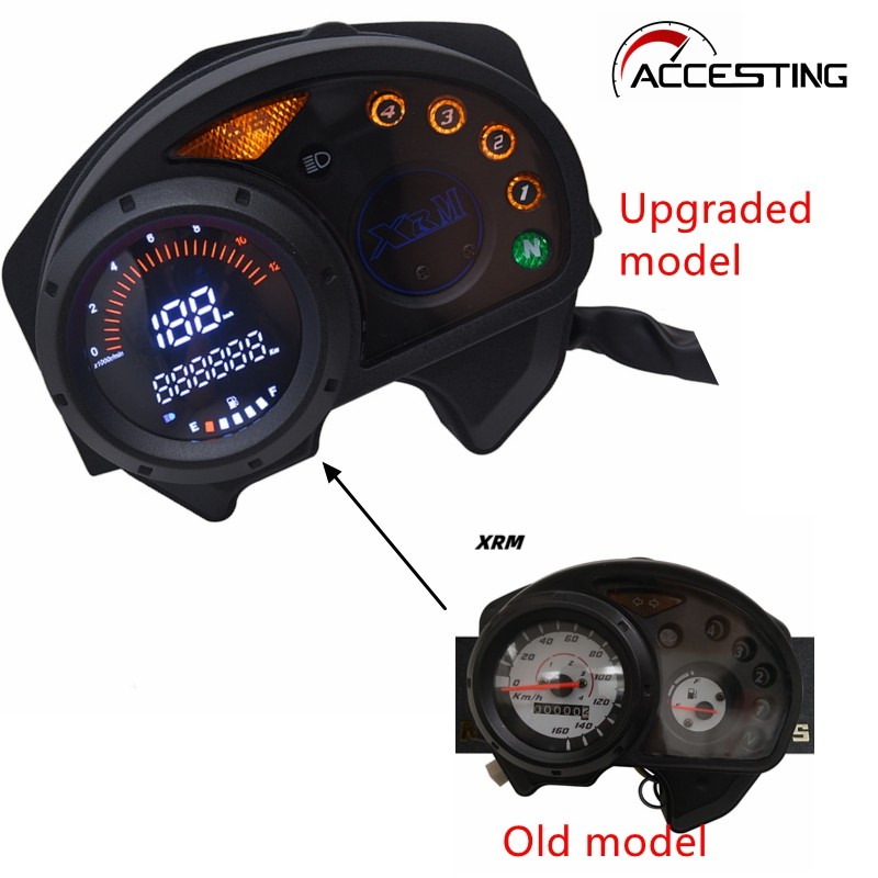 ดิจิตอลมิเตอร์ดิจิตอลอิเล็กทรอนิกส์ Speedometer Gauge สําหรับ xrm 110 xrm 125 RS125 TRINITY