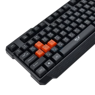 OKER KB-318 SLIM DESKTOP WIRED USB KEYBOARD WATERPOOF คีย์บอร์ด รับประกัน 1 ปี