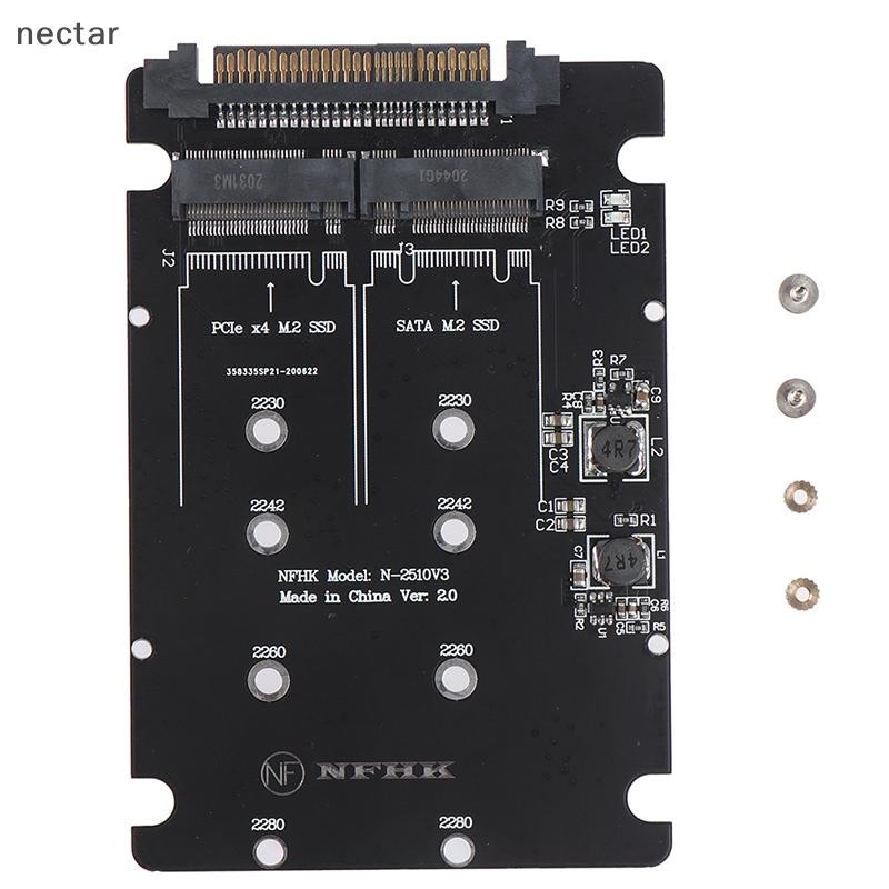 Tar SATA M.2 SSD ถึง SAS และ NVMe M.2 NGFF SSD ถึง SFF-8639 อะแดปเตอร์แปลง N