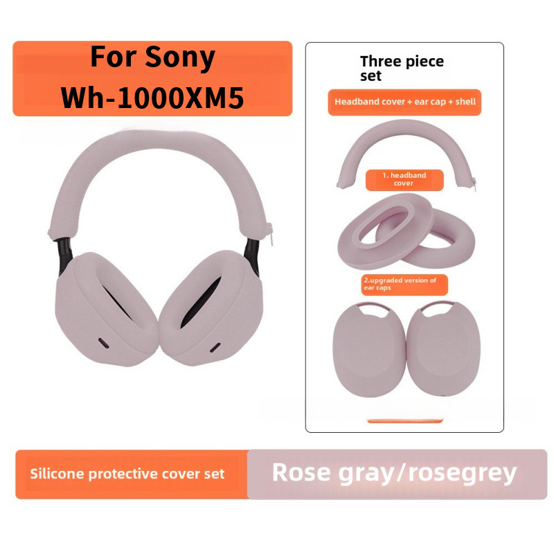 เหมาะสําหรับ Sony WH-1000XM5 หูฟัง Earmuffs ฝาครอบป้องกันเสื้อสวมหัว Beam ฝาครอบหูชุด