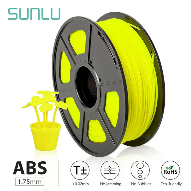 SUNLU Excellent impact strength abrasion performance abs Materials abs material price 3d printer fil