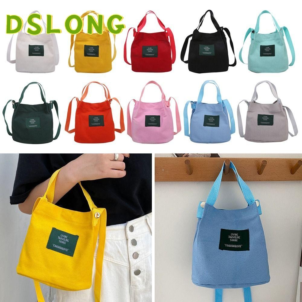DSLONG กระเป๋าสะพายไหล่ ทรงโท้ท สําหรับสตรี