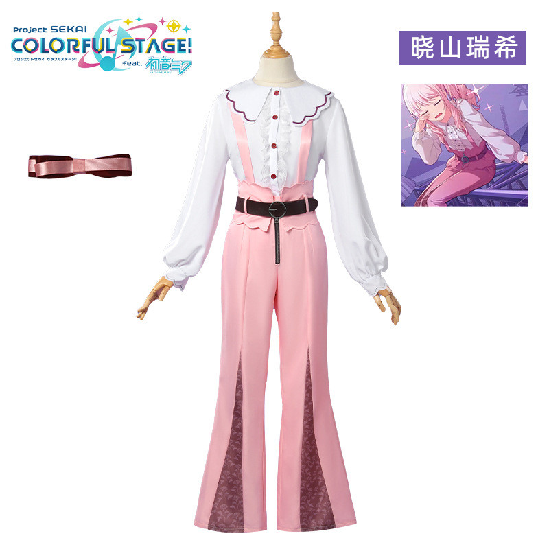 ชุดคอสเพลย์ Akiyama Mizuki จากPJSK สไตล์อะนิเมะ สำหรับงานแสดงและปาร์ตี้