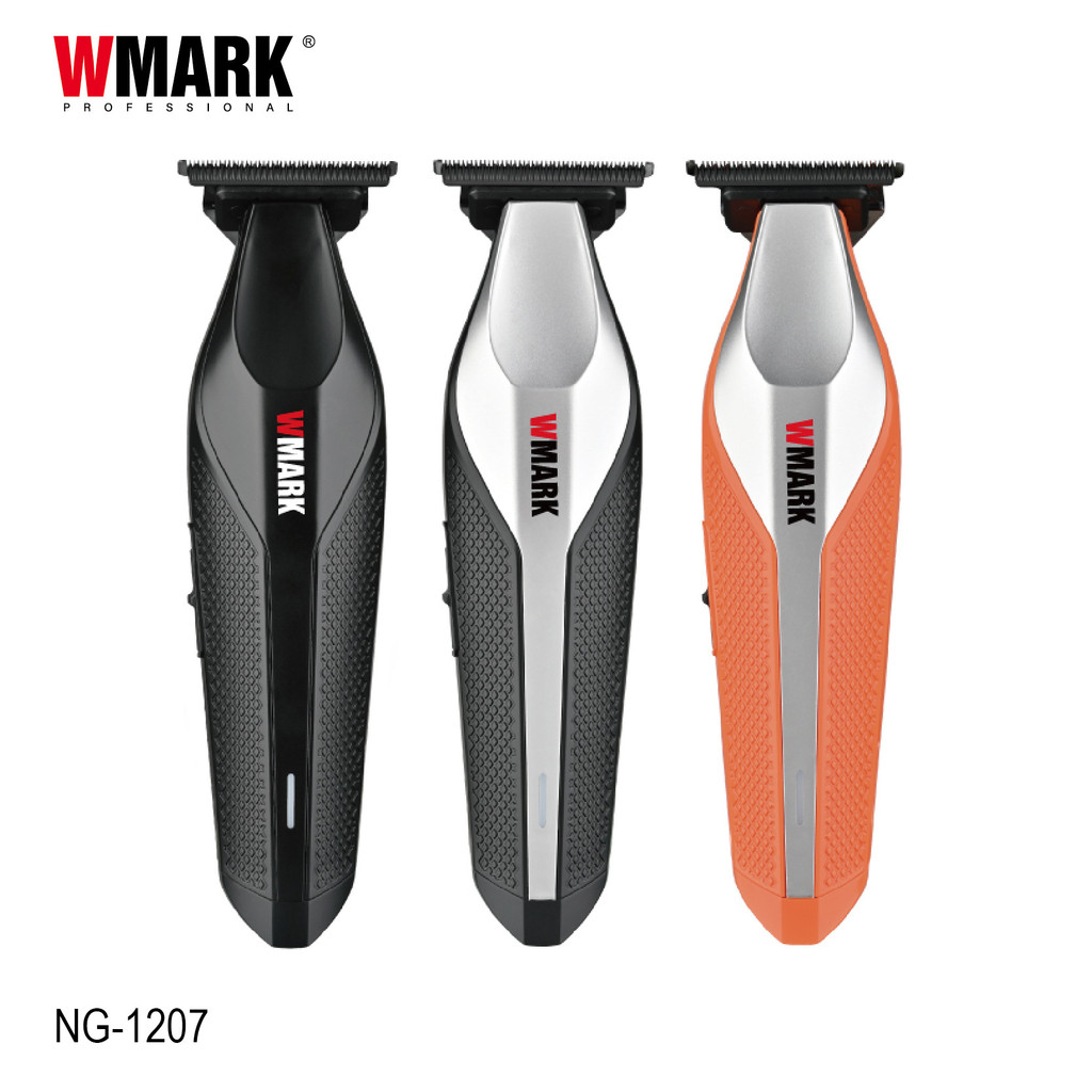 Wmark NG-1207 สินค้าใหม่ผง Metallugry แกะสลักกรรไกรชาร์จปัตตาเลี่ยนผมร้านทําผม
