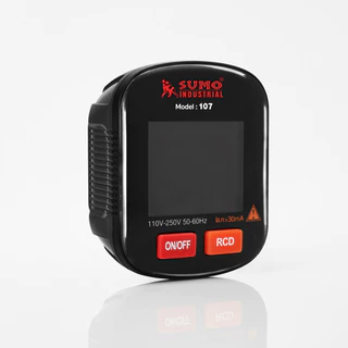 เครื่องตรวจเช็คเต้ารับไฟฟ้า แบบดิจิตอล SUMO พร้อมระบบ RCD สำหรับกดเทสระบบกันไฟรั่วของเบรกเกอร์