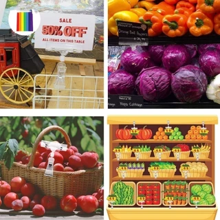 ที่หนีบป้ายราคาใส ปรับหมุนได้ 360° สำหรับร้านค้า ตลาดนัด | แข็งแรง ใช้ง่าย