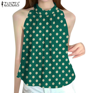 Zanzea เสื้อกล้ามทรงเอแขนกุดหรูหราเกาหลีสําหรับผู้หญิง