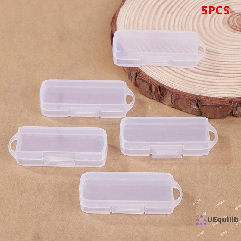 Uequilib 5 ชิ้น PC USB แฟลชไดรฟ์กรณีสไตล์ร่วมสมัยกล่องเก็บพร้อมฝาปิดสําหรับ OTG หมุนไดรฟ์ Home Organization ถังเก็บใหม่