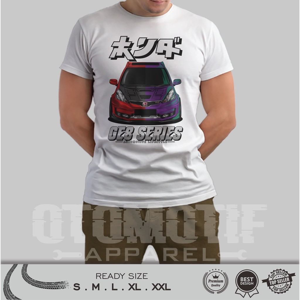 เสื้อยืดเสื้อไมโครไฟเบอร์ Honda Jazz Ge8 Series / เสื้อแข่งขับเคลื่อนโดย Honda Motor 03
