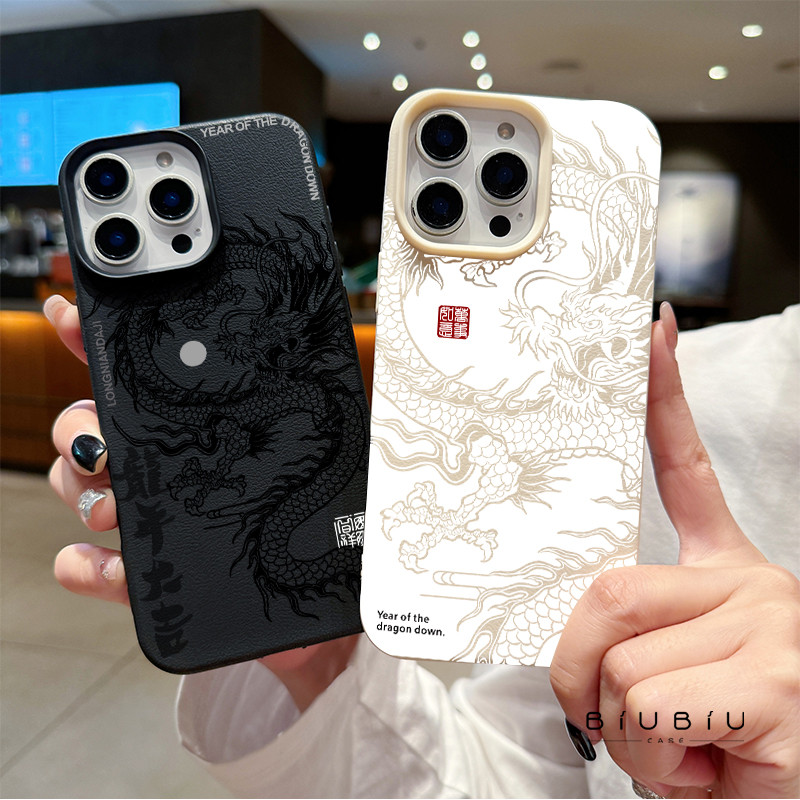 แอปเปิ้ลโทรศัพท์ มังกรโชคใหญ่ สำหรับ iPhone เคสไอโฟน 13 12 11 PRO MAX X XS MAX 16 15 14 XR 7/8PLUS จัดส่งจากประเทศไทย