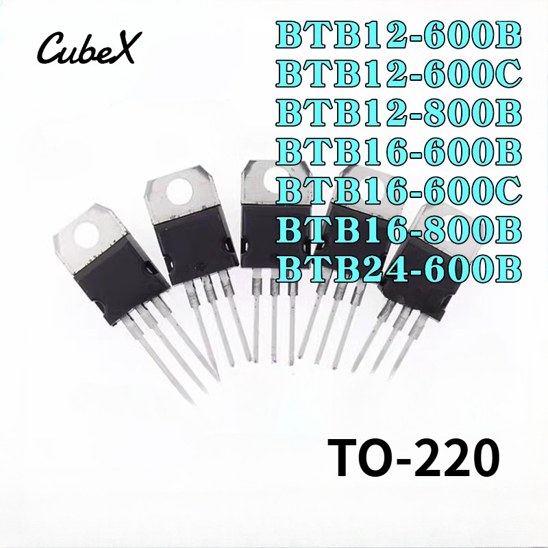 5 ชิ้น Original BTB Series Triac BTB12-600B BTB12-600C BTB12-800B BTB16-600B BTB16-600C BTB16-800B BTB24-600B TO-220