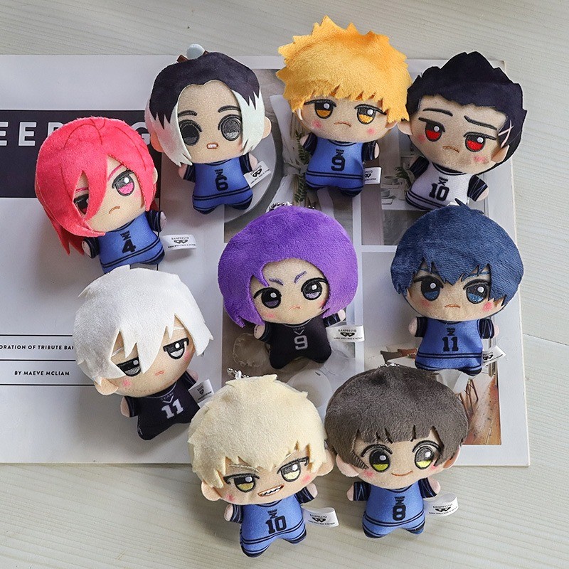 Blue Lock Plush Bachira Meguru Nagi Seishiro Mikage Reo อะนิเมะรูปตุ๊กตาอะนิเมะคนรักอุปกรณ์ต่อพ่วงคอลเลกชันของขวัญวันเกิดเด็ก