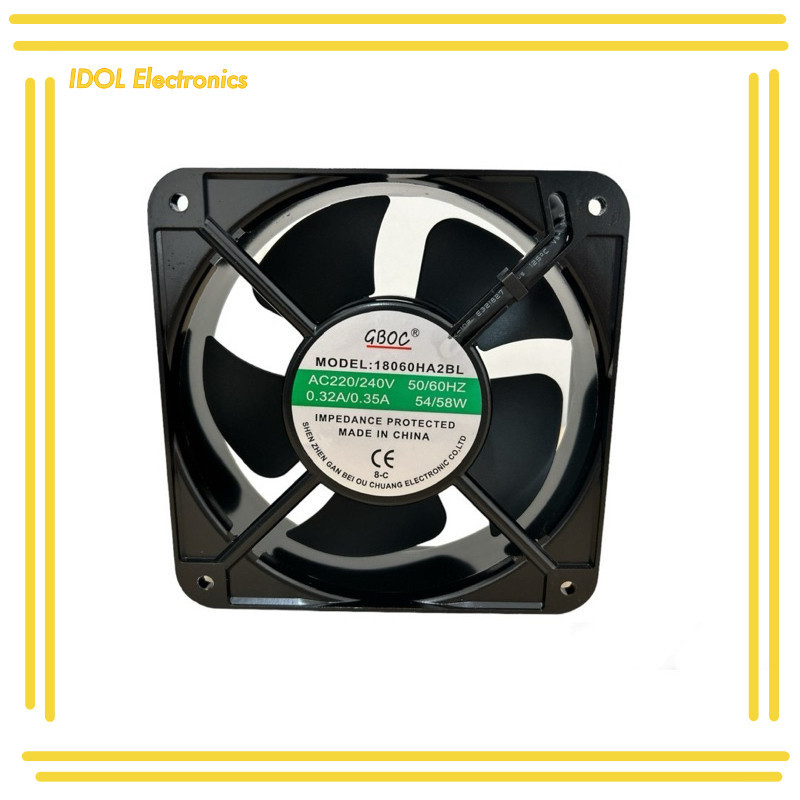 ราคาถูก! พัดลมระบายความร้อน7" พัดลม7นิ้ว พัดลม  TA-18060HA2BL AC220V/240V 50/60HZ 0.32A/0.35A 54/58W