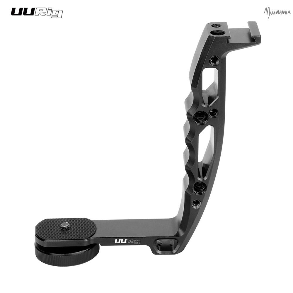 อลูมิเนียมอัลลอยด์ Gimbal L Bracket Handle Grip Stabilizer อุปกรณ์เสริม 1/4 นิ้วสกรูรองเท้าเย็น Mou 