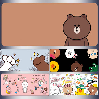 การ์ตูนหมีสีน้ําตาลแผ่นรองเมาส์ขนาดใหญ่ช็อคโกแลตน่ารักการ์ตูนเกมแผ่นรองเมาส์โคนี่แล็ปท็อปสํานักงานหนาแป้นพิมพ์เสื่อ