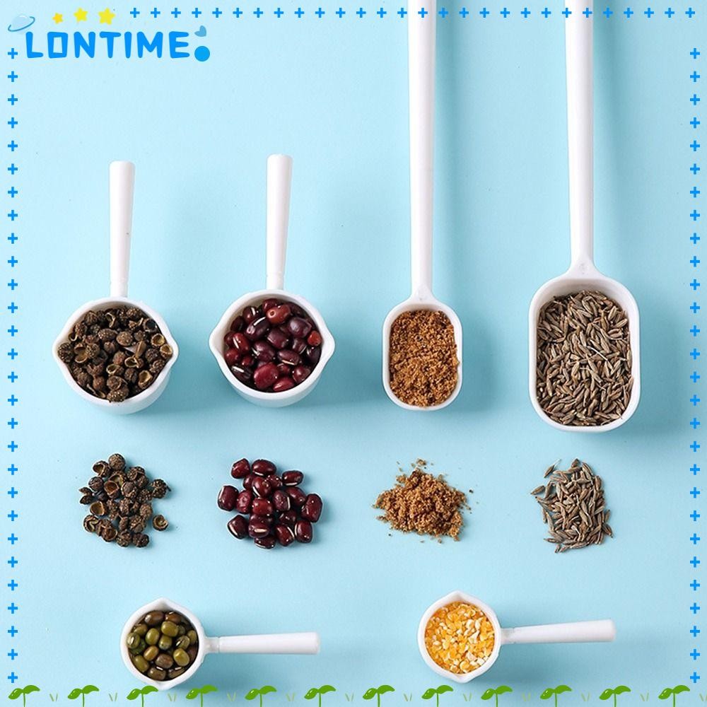 Lontime ช้อนตวง 2 ชิ้น, อุปกรณ์ครัวพร้อมช้อนผงขนาด, 5-15 มล. เกลือโปร่งใสซักผ้าสัตว์เลี้ยง Feeding Scoop