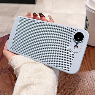 สําหรับ Iphone 17E 16E Cooling การกระจายความร้อน Slim Hard PC เคสโทรศัพท์พร้อมเลนส์แก้วป้องกัน