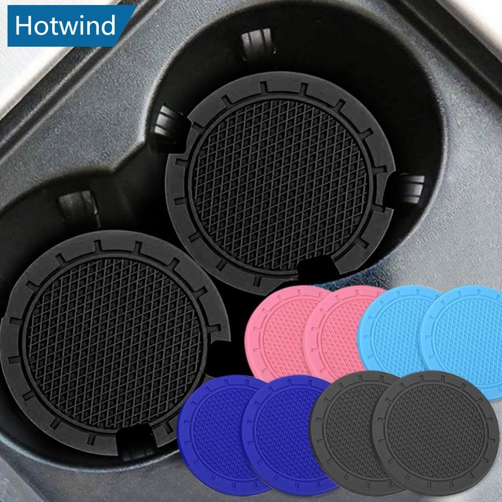 HW 2 ชิ้น/เซ็ตรถถ้วยยางรถ Coaster ถ้วยน้ําขวดผู้ถือลื่น Pad สําหรับ Auto อุปกรณ์ตกแต่งภายใน H1U7