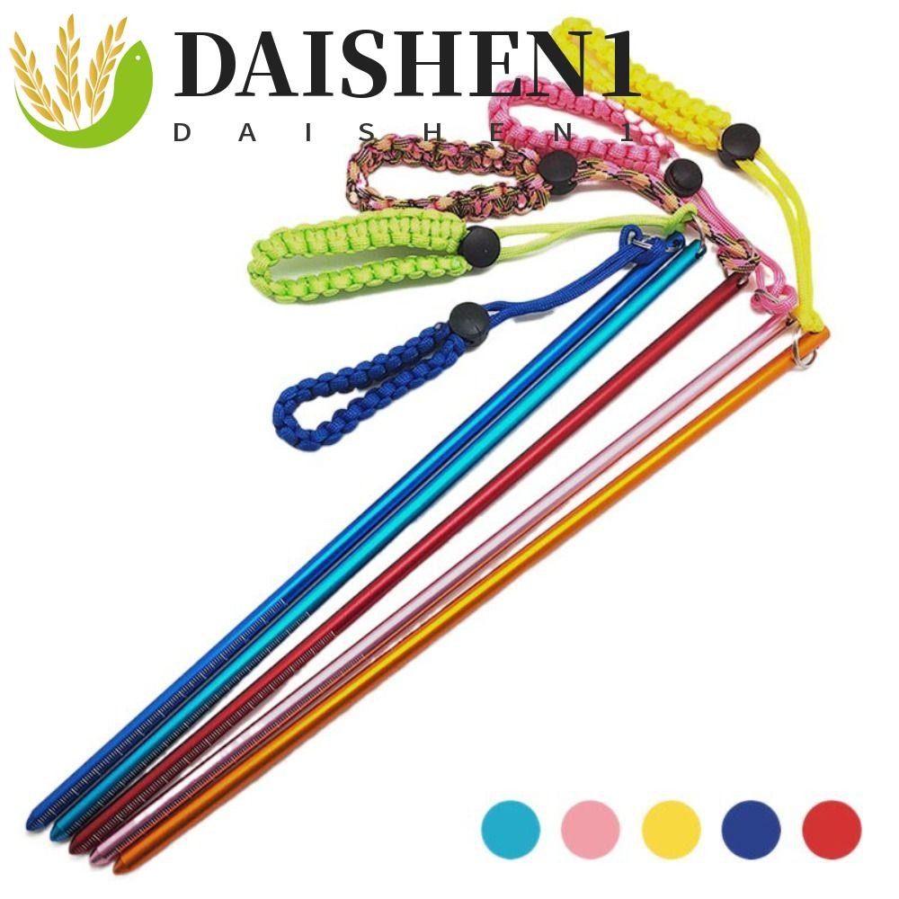 DAISHEN1 ดําน้ํากุ้งก้ามกราม Stick Lanyard Rod พร้อมสายรัดอลูมิเนียมโลหะผสมเครื่องลดเสียงรบกวนถัง Banger Dingding Stick ดําน้ํา Dingding Stick โพรบใต้น้ํา Pointer Rod
