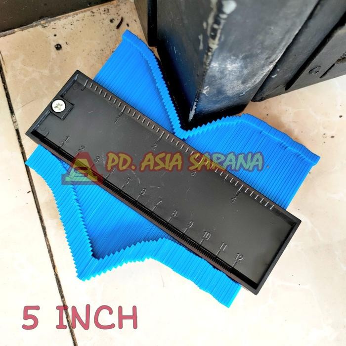 ไม้บรรทัดคอนทัวร์ 13 ซม. Duplicator Gauge ไม้บรรทัด 5 "นิ้ว Copy Gauge Contour มุม J486