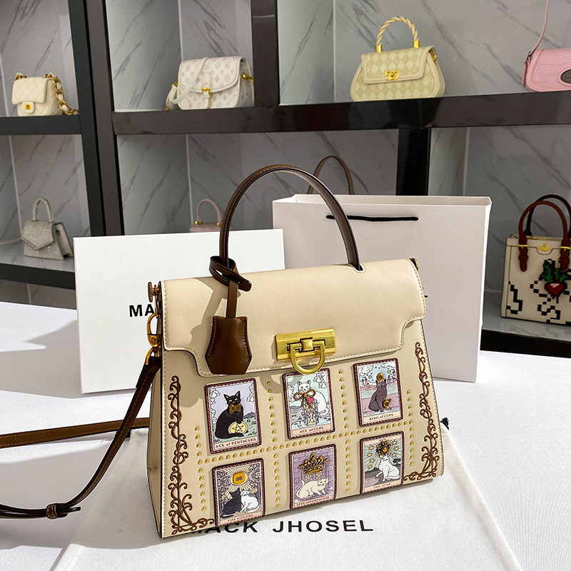 กระเป๋าผู้หญิง Susan Xu, กระเป๋า Kelly, กระเป๋าโท้ตขนาดกลางสีแพลตตินัม พร้อมจัดส่งด่วน