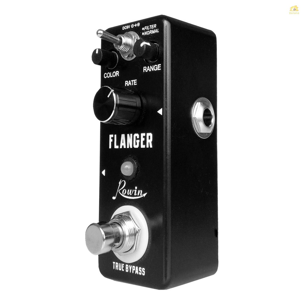 Rowin LN-312 Classic Analog Flanger Guitar Effect Pedal True Bypass Aluminium Alloy Shell