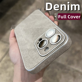 เคสโทรศัพท์ผ้ายีนส์ IPhone 17Pro Max 1511 12 13 14 Pro Max Soft Case Protection Camera Case Anti Shock