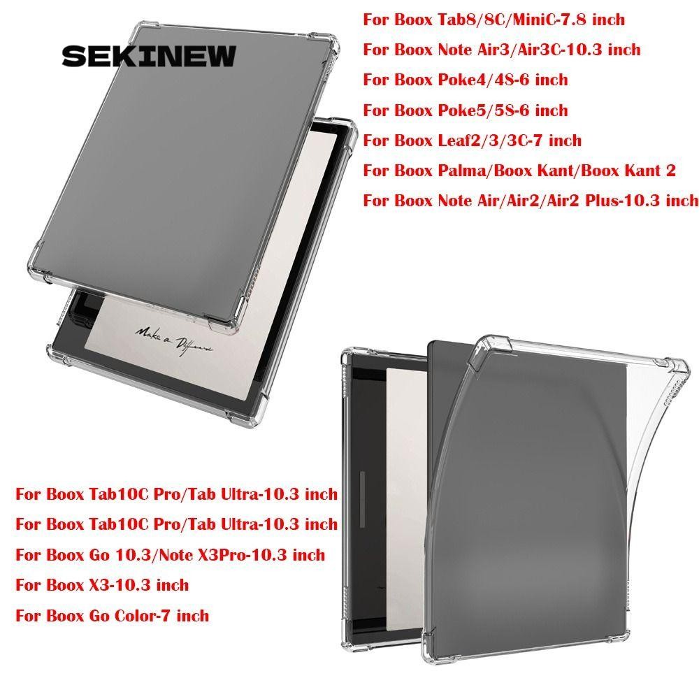 SEKINEW e Ink Tablet, ถุงลมนิรภัยโปร่งใส e-Reader Cover, กันกระแทก TPU Soft ePaper เกราะป้องกันสําหร