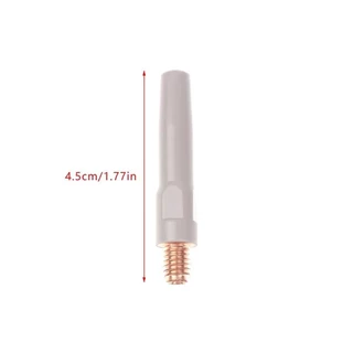 GOGOU 1 ชิ้น MIG หัวฉีดเคล็ดลับ, 45 มิลลิเมตร 0.8/1.0/1.2 มิลลิเมตรเคล็ดลับการเชื่อม, เคลือบป้องกัน Conductive ทองแดงเชื่อมชิ้นส่วนเครื่องมือ