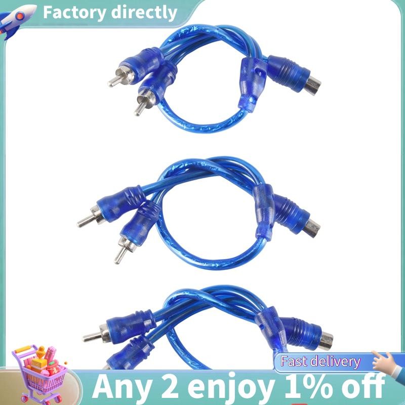 LU-3 ชิ้นการเชื่อมต่อเสียงสําหรับสายแยกอะแดปเตอร์ตัวผู้ 1 ตัวเมียเป็น 2 ตัว